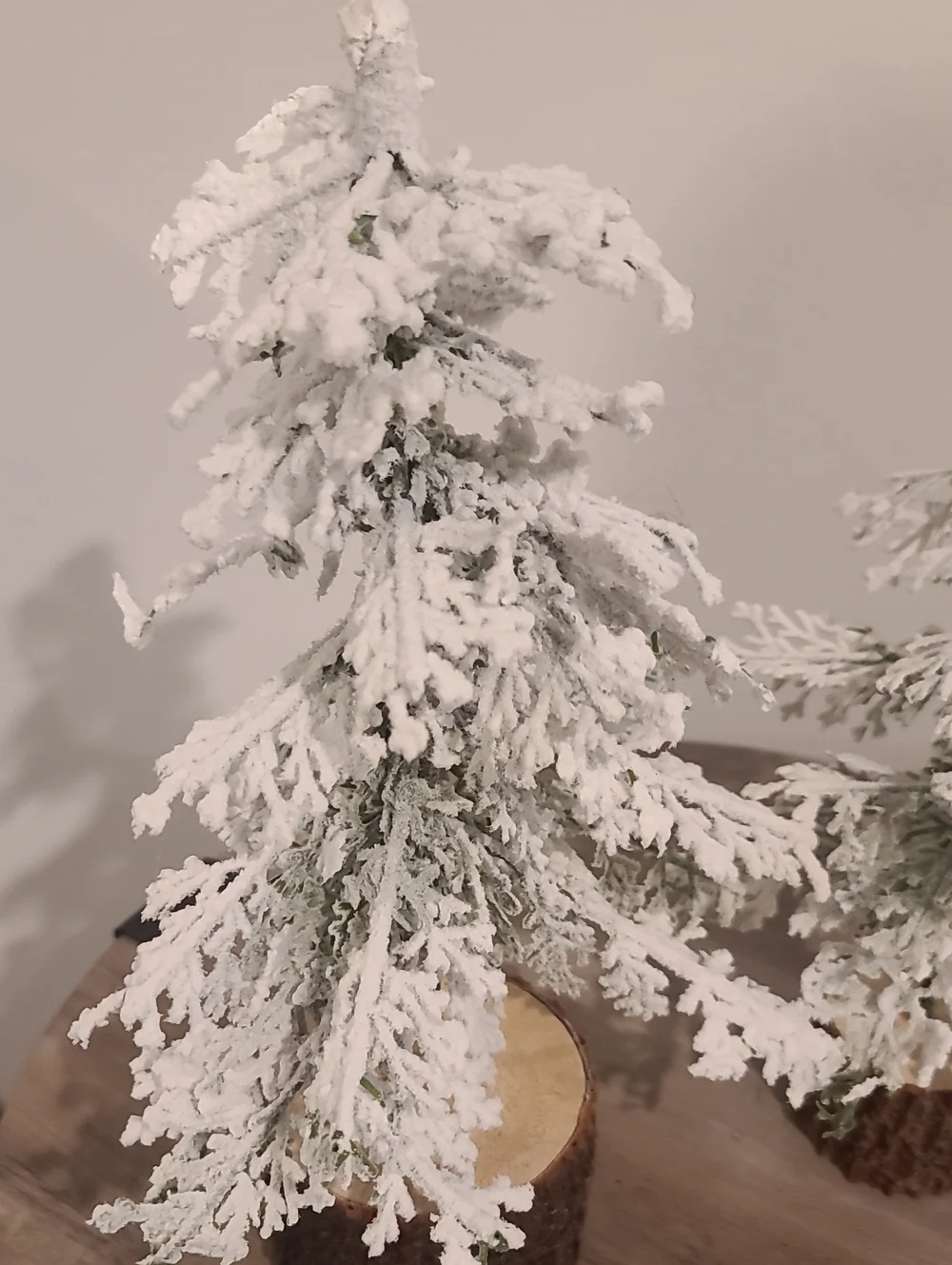 Two Tabletop  Christmas Tree Set